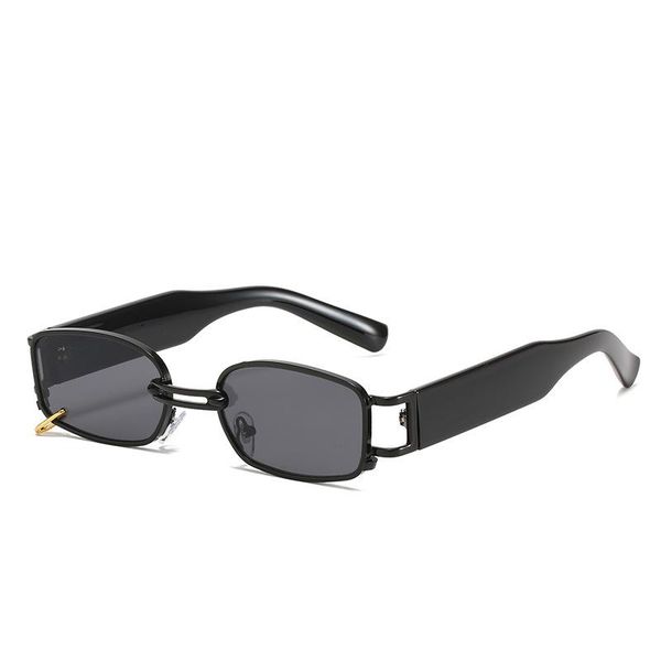 

sunglasses 2021 net red female trend wear earrings square glasses men women brand designer, White;black