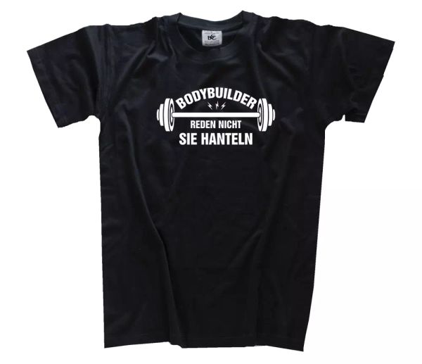 

bodybuilder talk nicht-sie dumbbells t-shirt s-xxxl, White;black