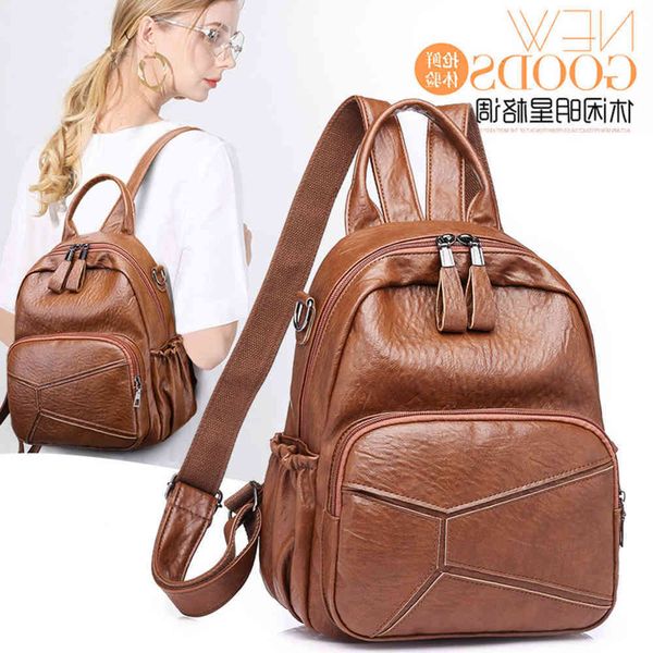 

splicing fashion backpack women's bag 229