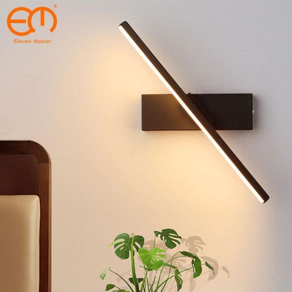 

wall lamps bedroom bedside light 330 degrees rotatable adjustable angle indoor led lamp simple fixture aluminum