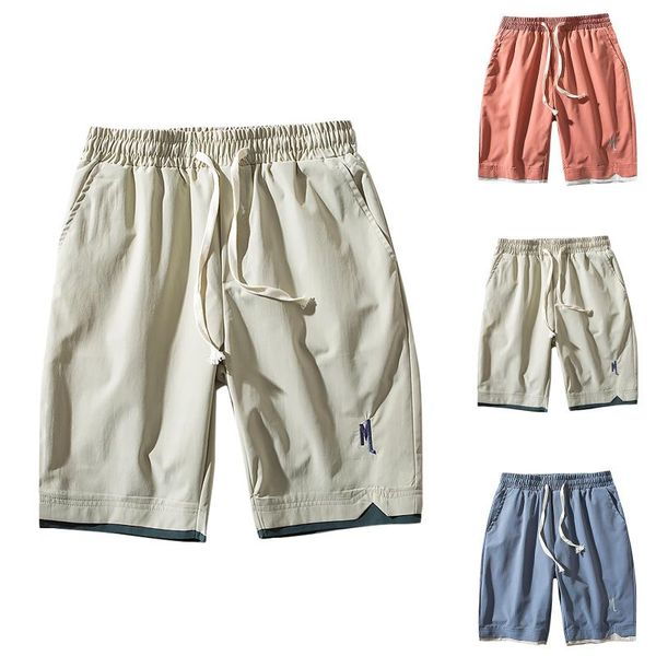 

men's shorts est summer casual men fashion style man bermuda beach breathable boardshorts sweatpants#8, White;black