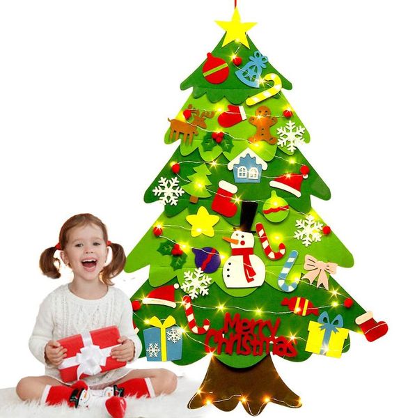 

christmas decorations diy felt tree merry for home 2021 cristmas ornament xmas navidad gifts santa claus year