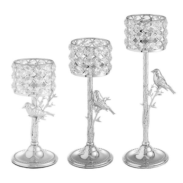 

candle holders crystal bird holder candlestick wedding party centerpiece