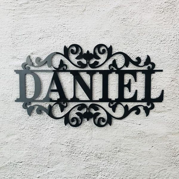 

party decoration personalized name acrylic sign custom outdoor hanging family garden door wedding wall decor