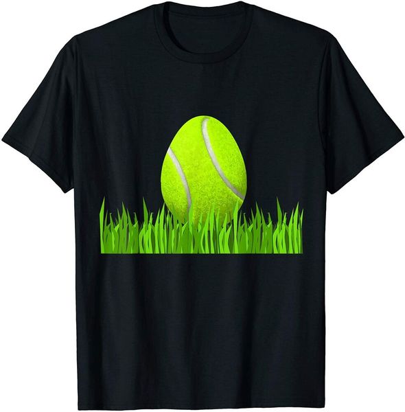 

tennis ball egg funny tennis player t shirt easter gift size s-5xl, White;black
