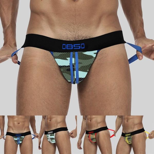 

underpants mens jochstrap breathable underwear backless briefs elastic bulge pouch lingerie measurement deviation for the data., Black;white