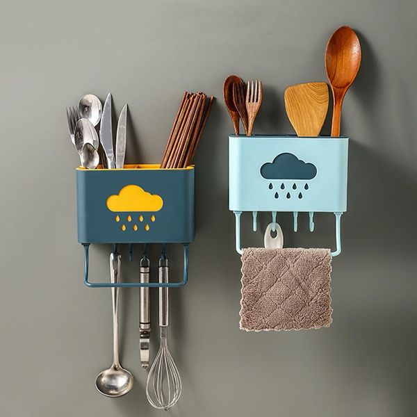 

kitchen storage & organization multifunctional raindrop chopsticks cage without holes with towel pole tube accessories