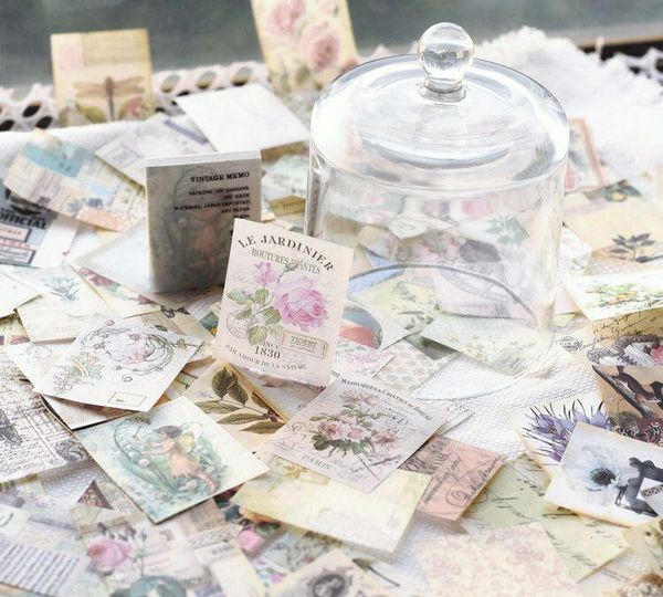 

gift wrap vyutxa 100pcs vintage demo junk journal card for planner making