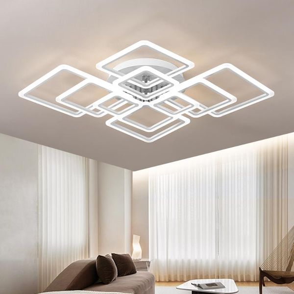 

ceiling lights iralan modern led acrylic chandelier indoor living room bedroom lamp app/remote control intelligent adjustable lighting