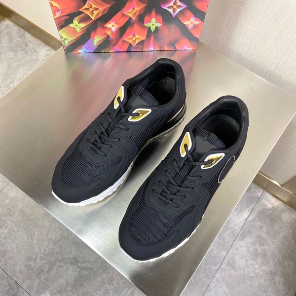 

designer high-end luxury trendy fashion casual sports men's shoes, gold-painted, comfortable and breathable, size 38-45, Black