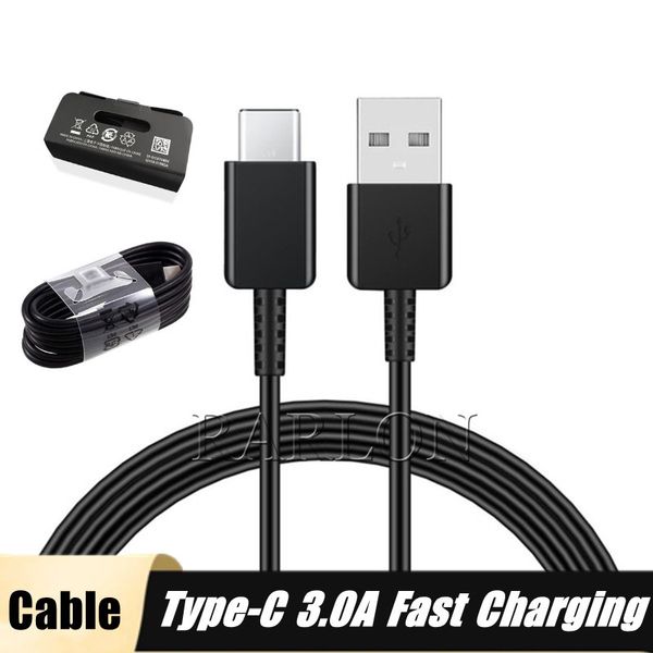 Tipo C Cabos 3A Carregamento Rápido USB-C Para Samsung Galaxy S10 S10E S9 S8 S20 S21 Plus Xiaomi 11 Cabo de Carregador Fábrica atacado