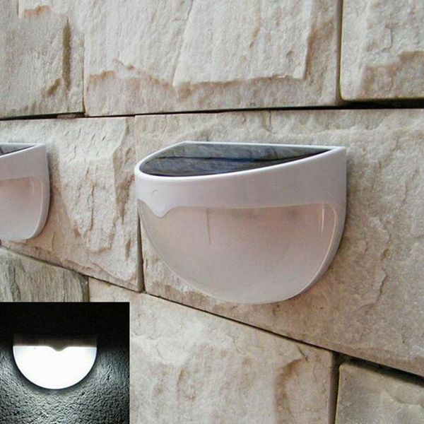 

lawn lamps tamproad waterproof outdoor sensor lighting solar powered 6 led lights fence roof gutter garden wall decoration