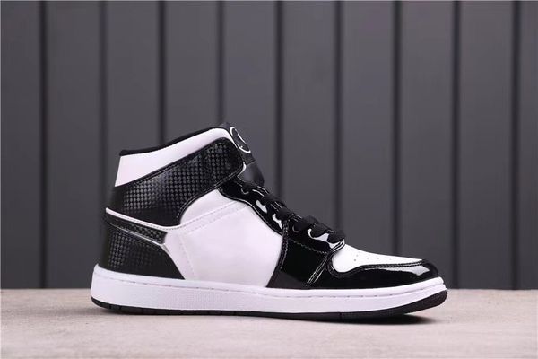 

2021 release 1 mid all star basketball shoes mens jumpman 1s black white designer sports sneakers with shoebox size us5.5-12