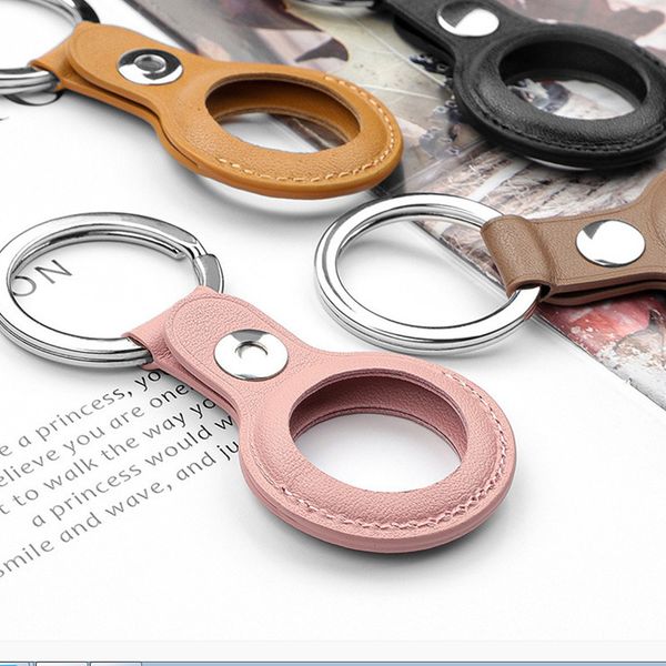 

2021 straps protective case for air tags anti-fall anti-scratch accessories leather protector cover shell sleeve for airtags locator tracker