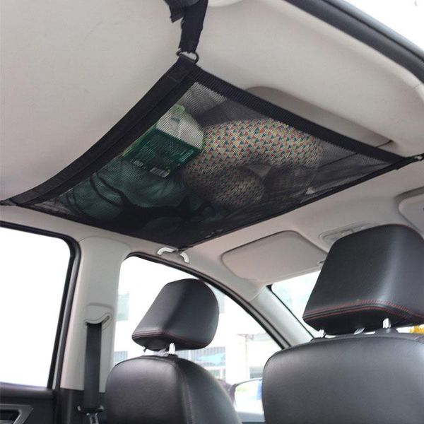 

car organizer roof storage net pocket universal bag interior cargo mesh accessories