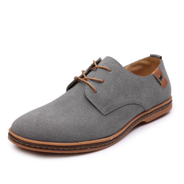 

newspring style men quality women size 48 nubuck leather shoes lace up british tooling trend casual men's shoe cross-border code: &#039, Black