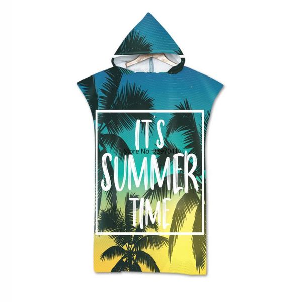 

towel customizable casual microfiber summer bath hooded surf beach swimwear 3d printed swimsuit poncho quick dry travel robe