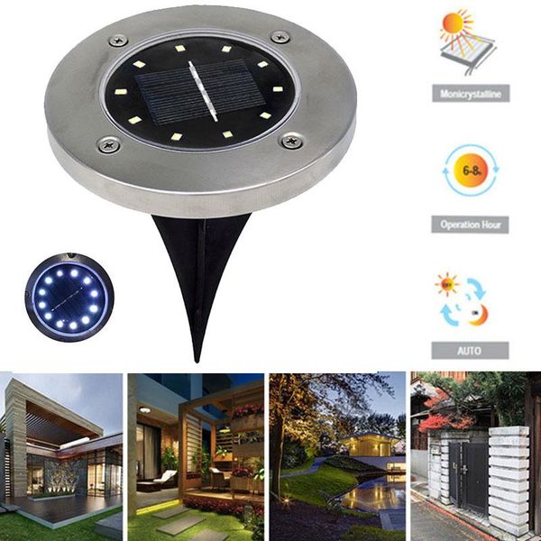 

lawn lamps 10 led ground lamp durable street disk lights for buried light drop