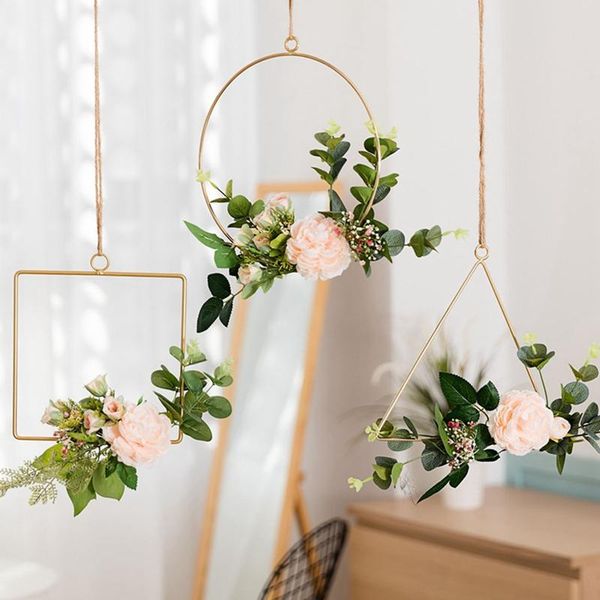 

wedding decoration garland wreath home wall hanging flower christmas po props decorative flowers & wreaths