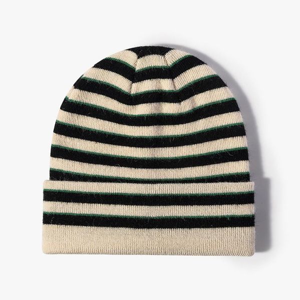 

beanies ldslyjr 2021 autumn and winter acrylic striped thicken knitted hat warm skullies cap beanie for men women 153