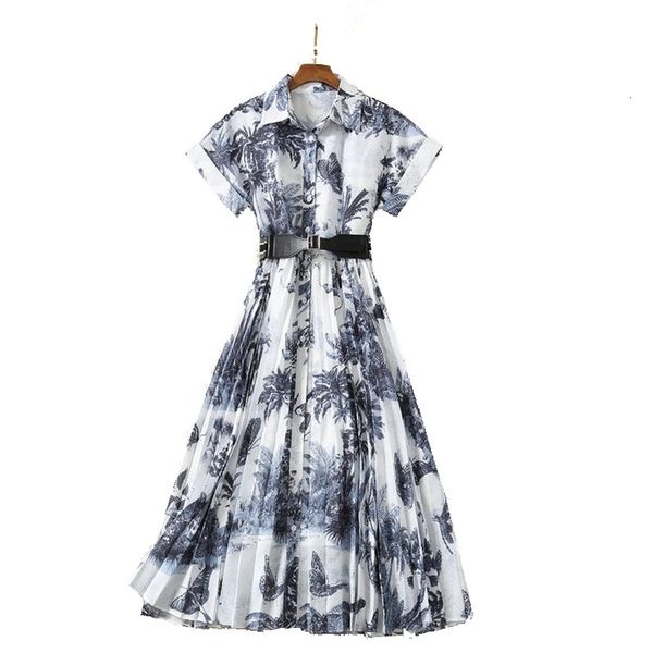 

european and american summer temperament ink print lapel short-sleeved shirt, Black;gray