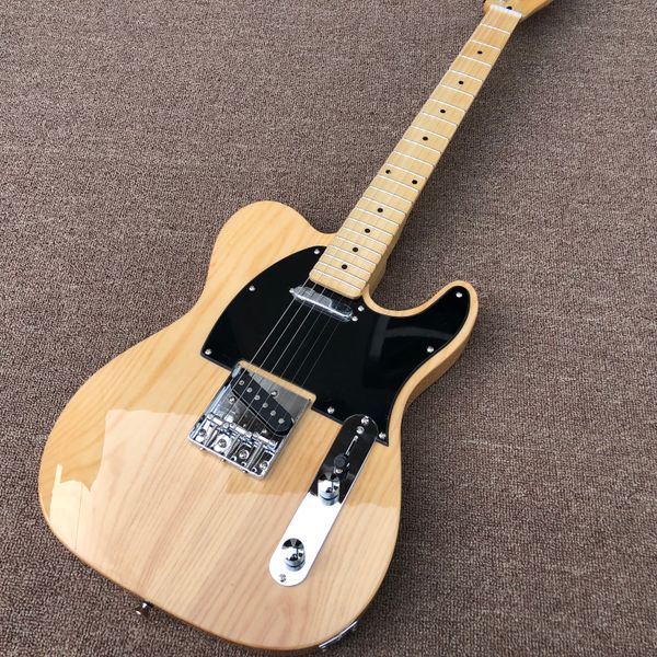 

tele ash wood log color 6 string maple fingerboard custom electric guitar