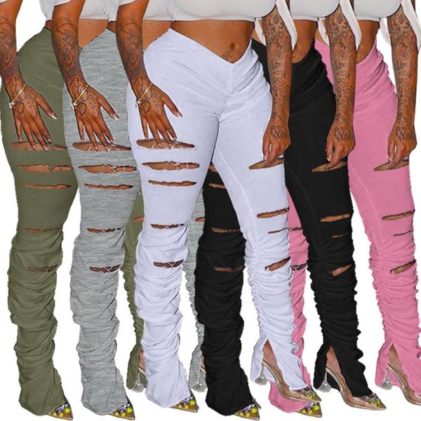 

women's pants & capris stacked leggings joggers women sweatpants legging femme trousers pantalon, Black;white