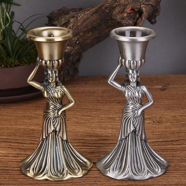 

candle holders pair of metal retro egypt single head candlestick decoration nordic living room candlelight dinner