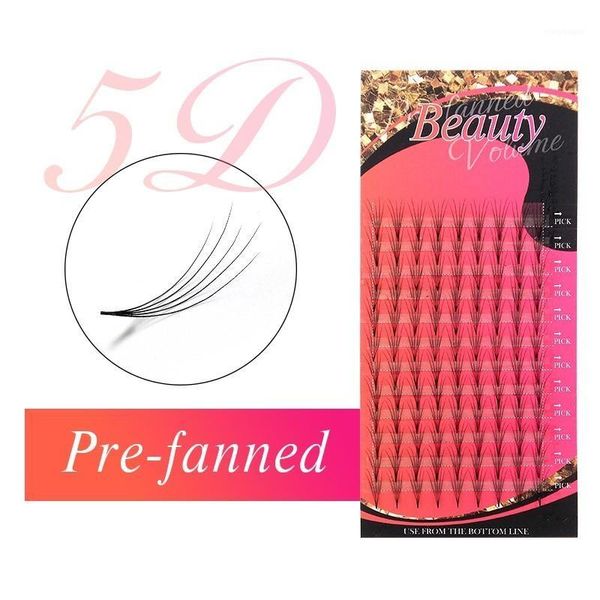 

pre made fans 5d volume false eyelash extensions silk lashes russian premade fans1