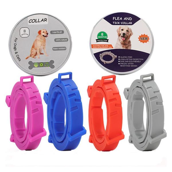 

cat collars & leads dog collar 8 month flea tick prevention anti ticks mosquitoes silicone adjustable pet accessories
