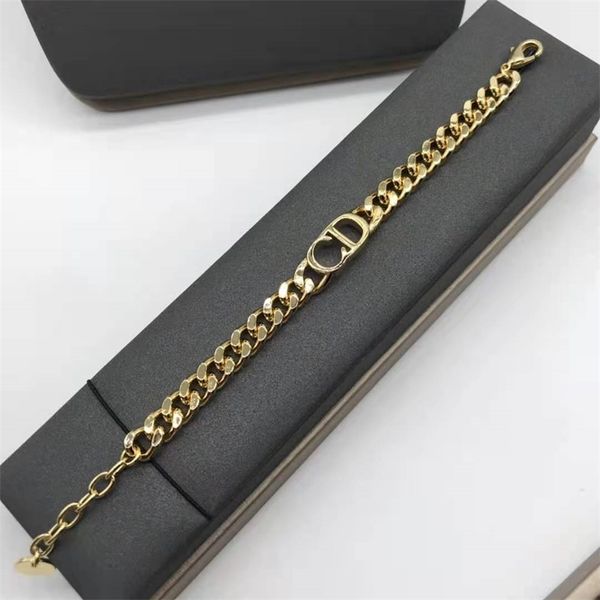 

new fashion letter necklace net red temperament brass gold-plated bracelet female, Silver