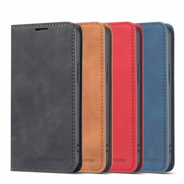 

for iphone 14 pro max phone cases original forwenw wallet case leather bumper with card slot flip magnet cover