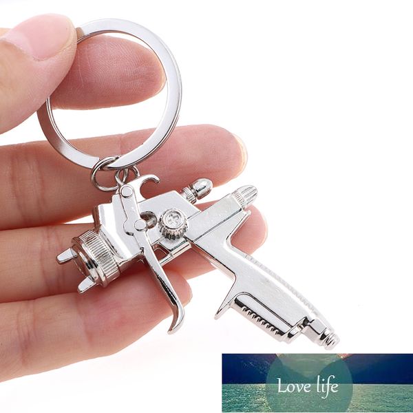 

newly water spray gun keychain handbags men creative car bag key ring accessories pendant useful key chains, Silver