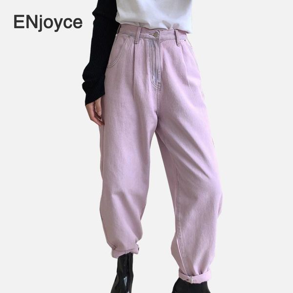 

women's jeans vintage punk pink high waisted women streetwear korean denim loose legging pants femme jean cargo trousers 2021 autumn, Blue