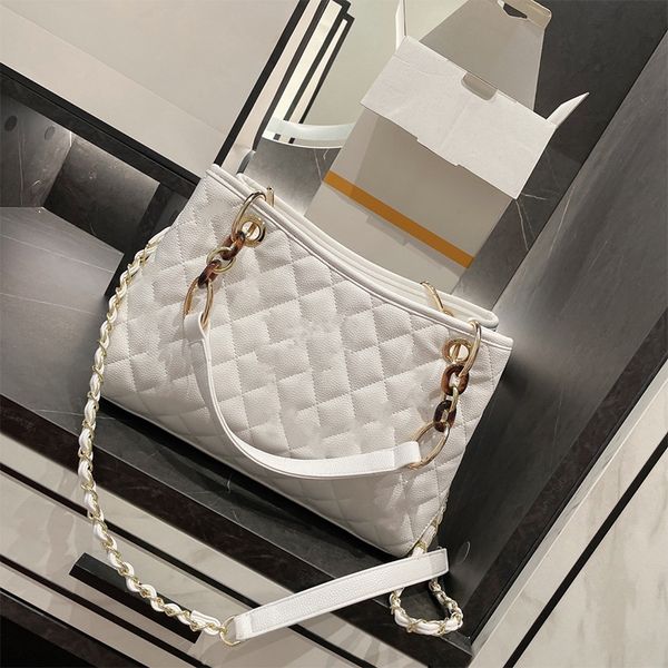 

fashion all-match female bags classic designer handbag shoulder bag white cowhide large capacity street sacoche rhombus luxury diagonal bag