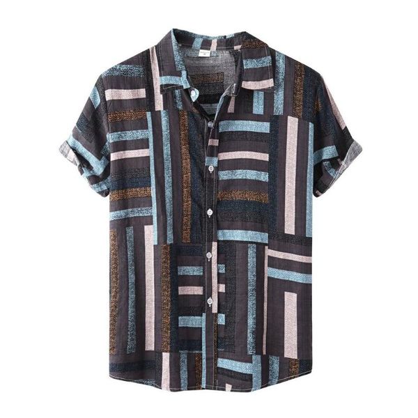 

men's casual shirts short sleeve - beach for men tropical shirt summer hawaii print hol, White;black
