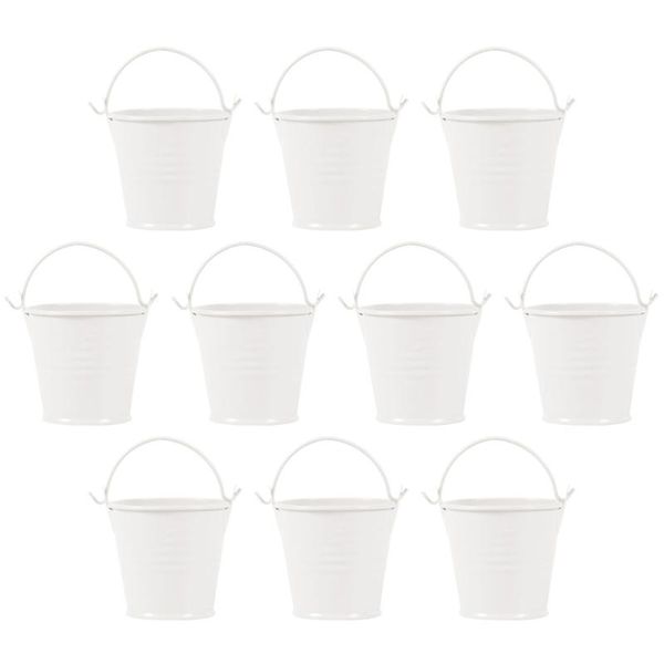 

mini tinplate metal bucket premium balcony garden home decor planters & pots