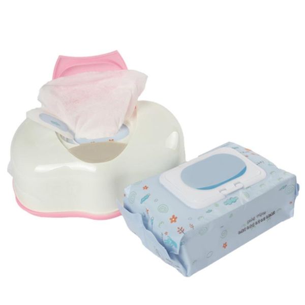 

tissue boxes & napkins wet box with cover portable button -up baby wipes napkin storage holder for holding 50