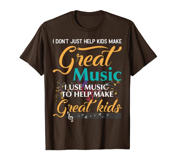

i dont just help kids make music t-shirt music teacher gift, White;black