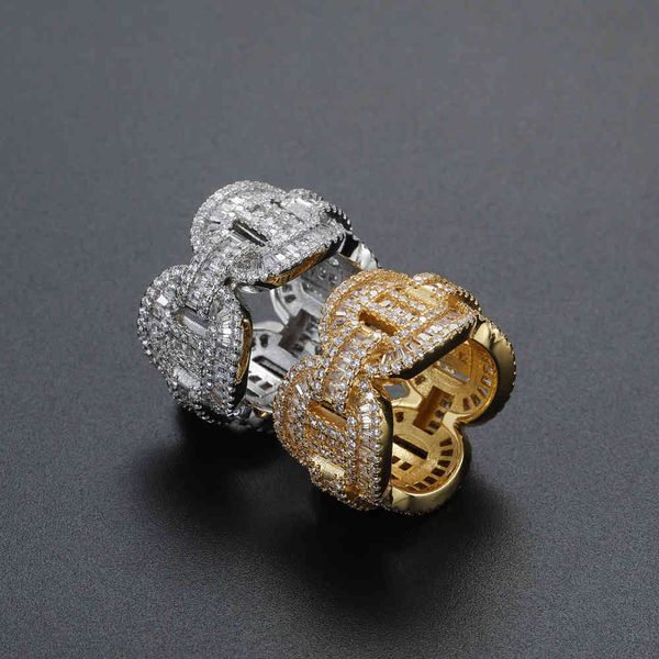 

ring hip hop , personalized style, micro set zircon, Silver