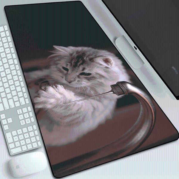 

mouse pads & wrist rests cute cat cartoon gaming pad large lapnon-slip quality
