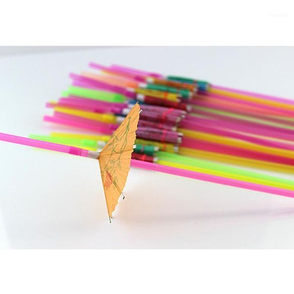 

packaging dinner service 50pcs fruit juice party supplies cute pp cocktail wedding drinking straws home disposable kitchen umbrella drink de