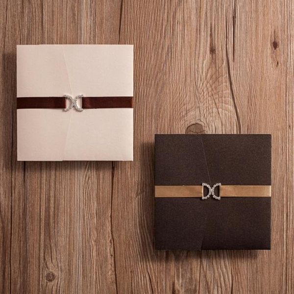 

greeting cards wishmade 50pcs royal wedding invitation card kit with thank you rsvp accommodation rhinestones buckles party invites