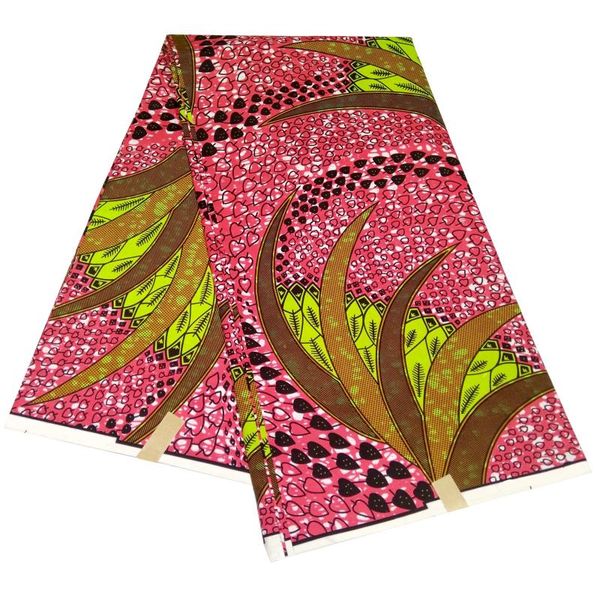

ribbon 2021 100% polyester material sewing tissu african wax print fabric for women dresses veritable nederlands 6yard, Pink;blue