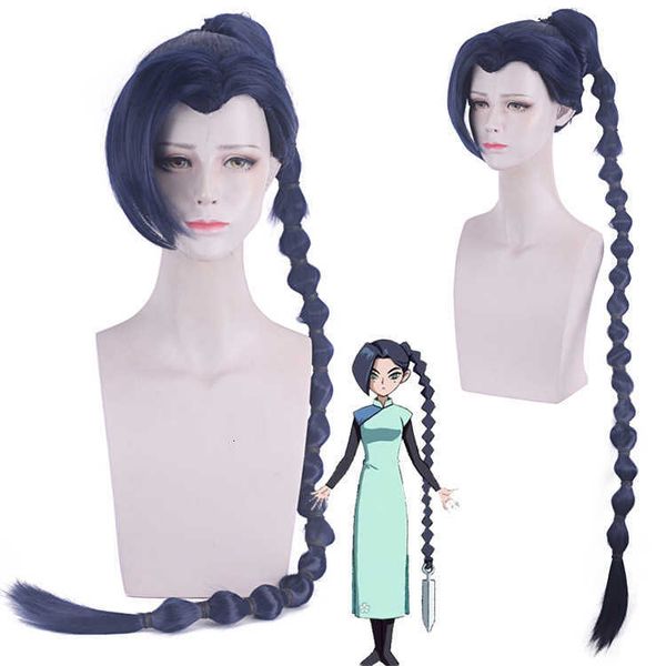 

master santa cosplay assassin 567 plum blossom 13 animation wig, Black