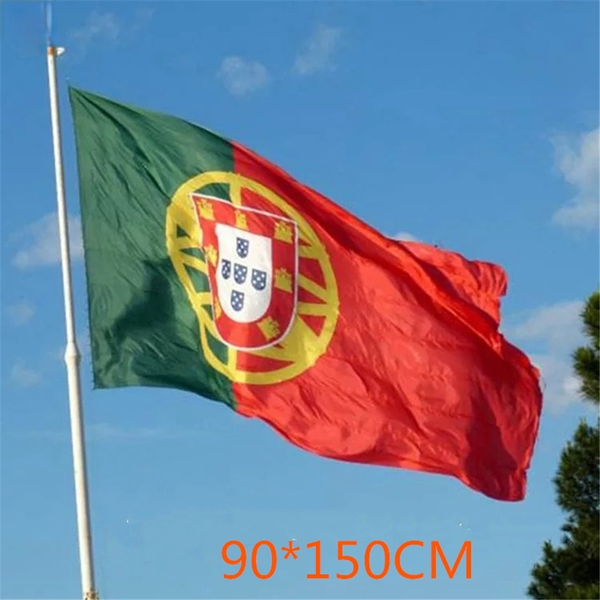 

90 x150cm euro portuguese flags polyester fabrics flag portuguese republic hanging world cup cheerleading banner