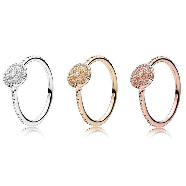 

cluster rings baofu 100% 925 sterling silver ring round magic charm party gift high-end jewelry, Golden;silver