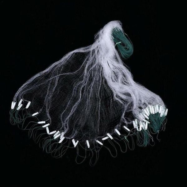 

fishing accessories nylon net single layer mesh trap easy hand throw durable float monofilament gill outdoor tackle tools