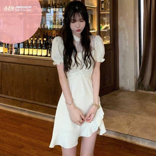 

skirt jmhop battle yyds vintage short sleeve lace dress summer, Black;gray