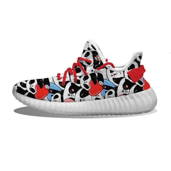 

diy custom cute panda with love heart running sho mh printed mens womens trainers outdoor sports sneakers